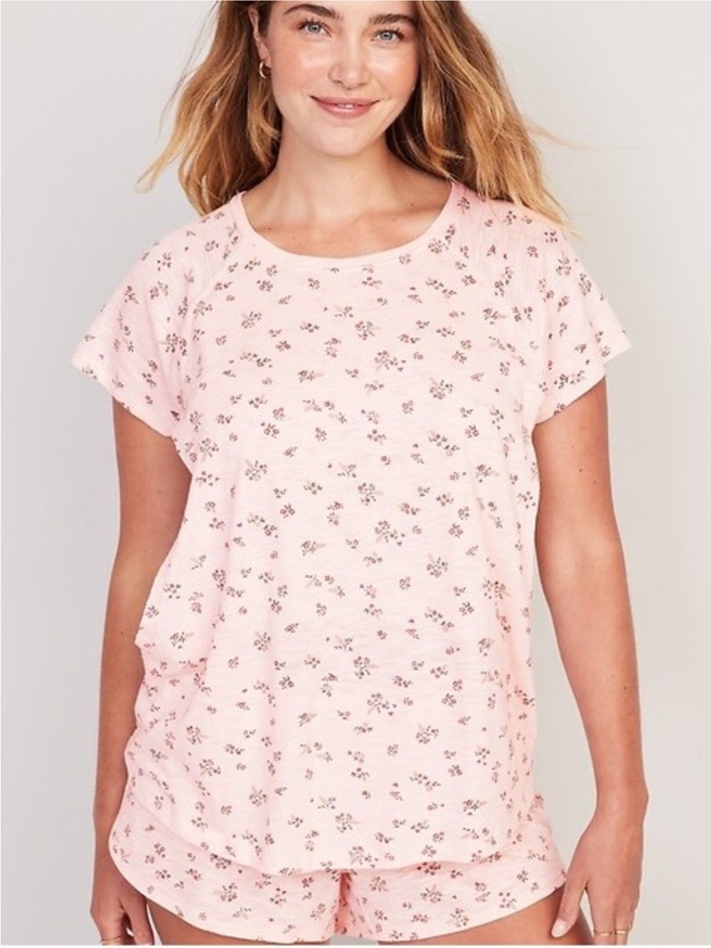 Old Navy Sunday Sleep Pink Floral PJ Set